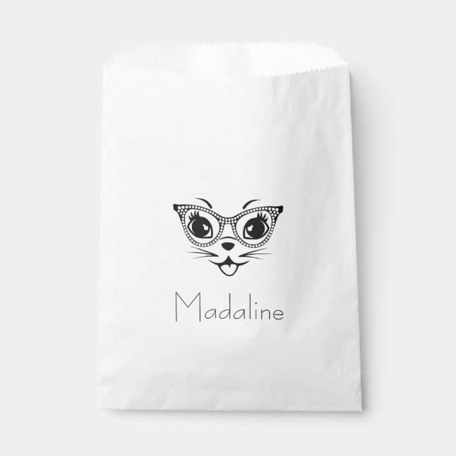 Sachets En Papier Cute Kitty Chat (Devant)