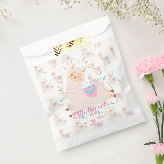 Sachets En Papier Cute Llama Fête des enfants (Scellé)
