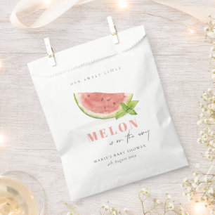 Sachets En Papier Cute Notre Baby shower d'aquarelle rouge petit mel