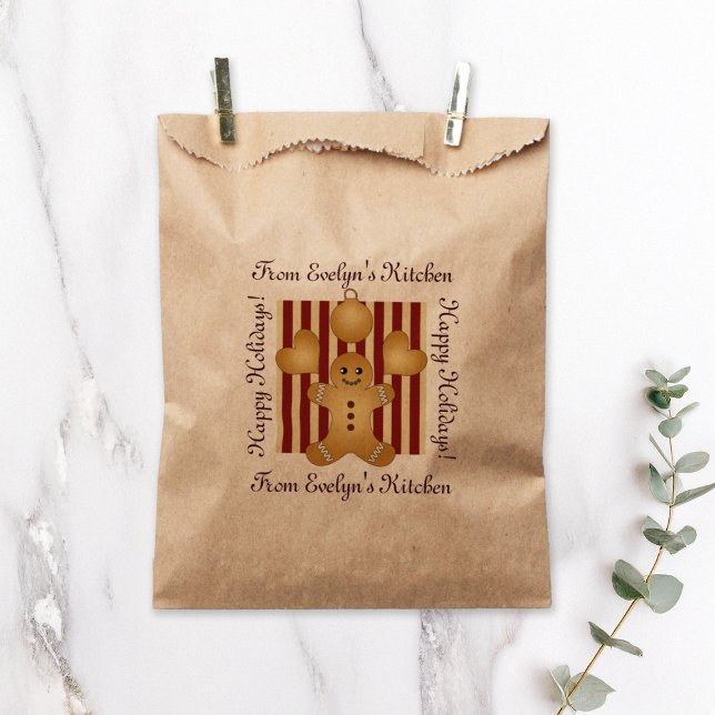 Sachets En Papier Cute pain d'épices homme Noël fait maison (Créateur téléchargé)