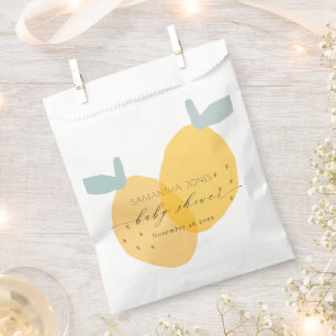 Sachets En Papier Cute plaisir Citron Jaune Fruit Citrus Baby shower