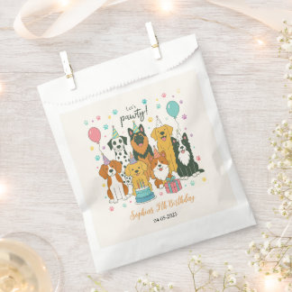 Sachets En Papier Cute Puppy Dogs Boy 5th Birthday Party