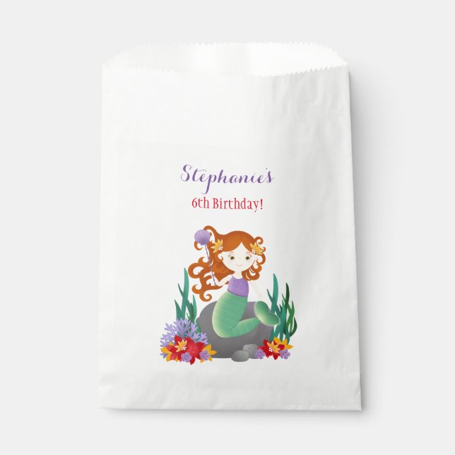 Sachets En Papier Cute sirène (Devant)