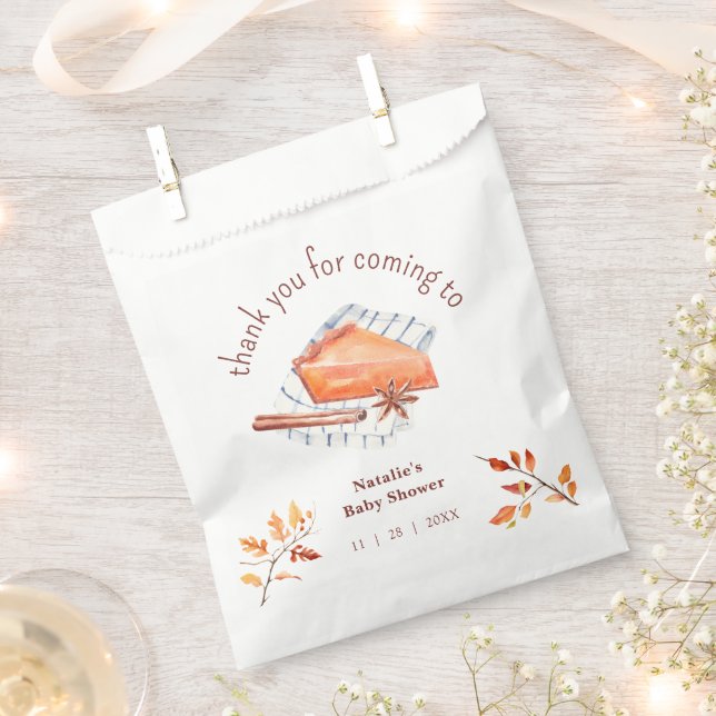 Sachets En Papier Cutie Pie Est Sur Le Chemin Du Baby shower Merci (Coupé)