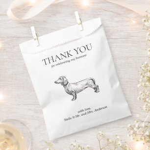 Sachets En Papier Dachshund Saucage Chien Traiter animal de compagni
