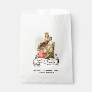 Sachets En Papier Dame du Mont Carmel Jésus Scapulaire Religieux