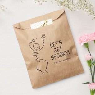 Sachets En Papier Dancing Halloween Skelton