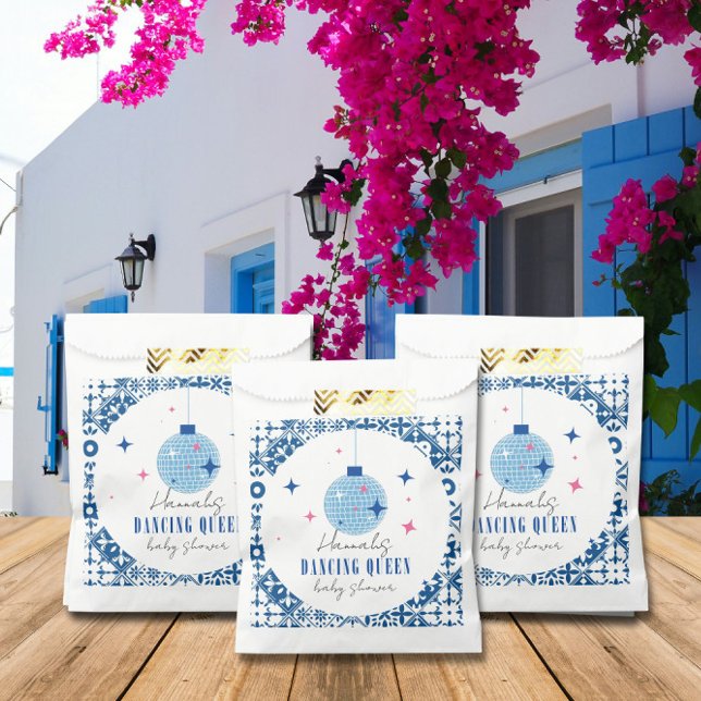 Sachets En Papier Dancing Queen grec Musical disco baby shower (Créateur téléchargé)