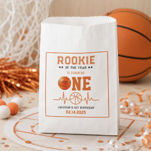 Sachets En Papier Débutant de l'année 1er anniversaire Basketball 