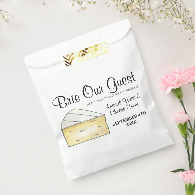 Sachets En Papier Dégustation de fromage de vin Cocktail Party Brie  (Scellé)