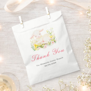 Sachets En Papier Déjeuner de Pâques agneau printanier