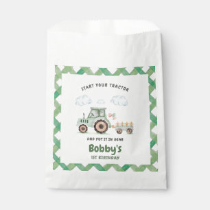Sachets En Papier Démarrez votre tracteur 1er anniversaire