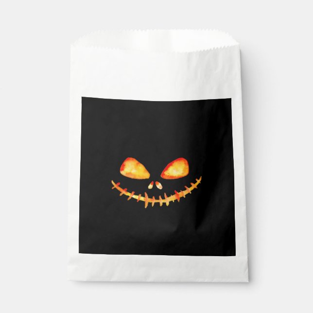 Sachets En Papier Déplaisant visage de la lanterne Jack O' (Devant)