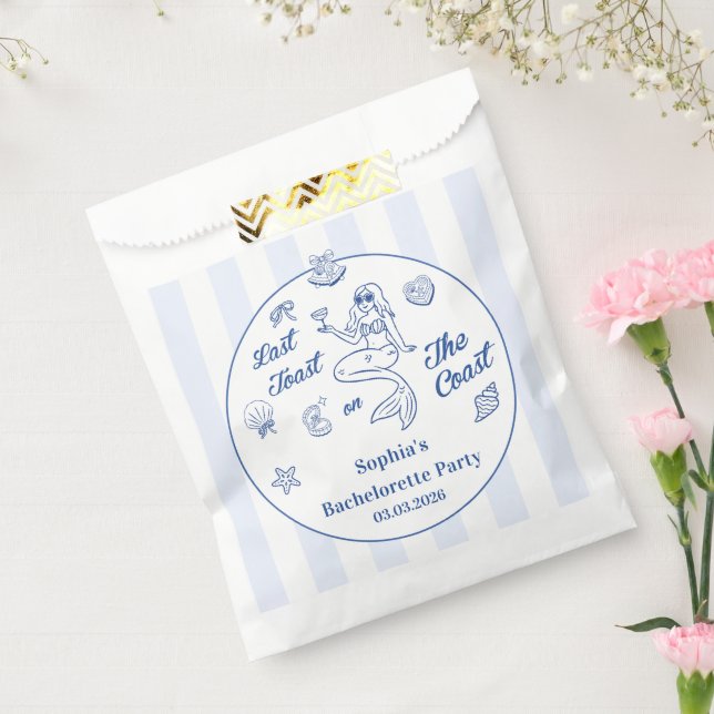 Sachets En Papier Dernier Toast Sur La Côte Bachelorette Week-End (Scellé)