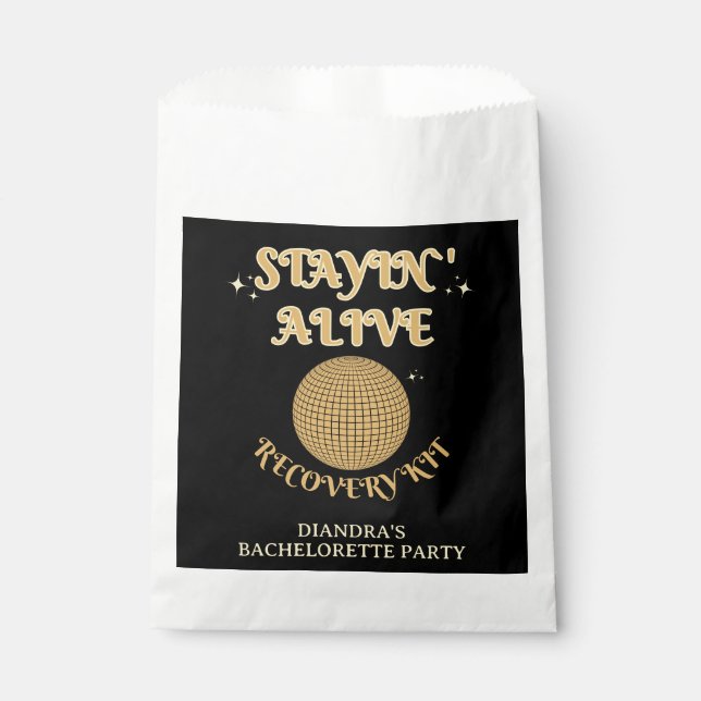 Sachets En Papier Dernière Disco Bachelorette Rester Vivant Kit De R (Devant)