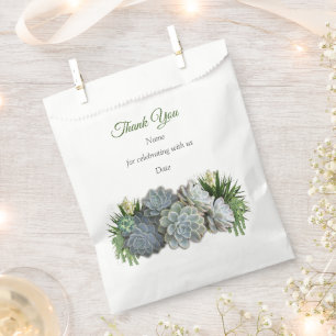 Sachets En Papier Des teintes succulentes de blues pâles