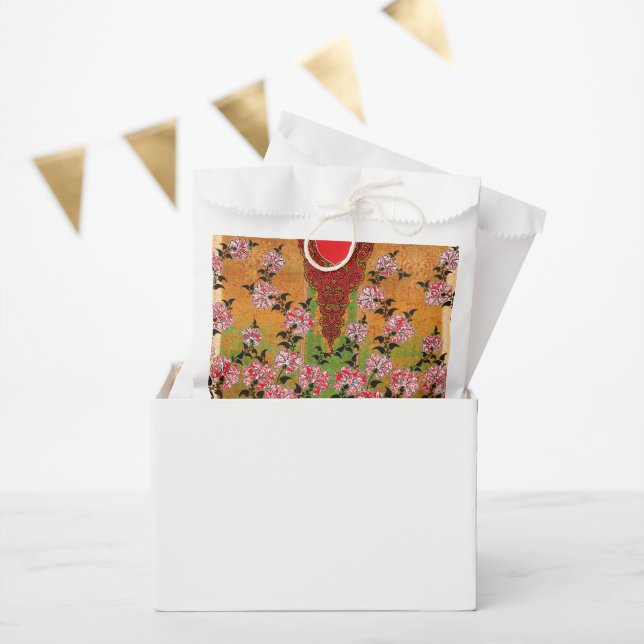 Sachets En Papier design d'un mur rouge et noir suspendu (Fête)