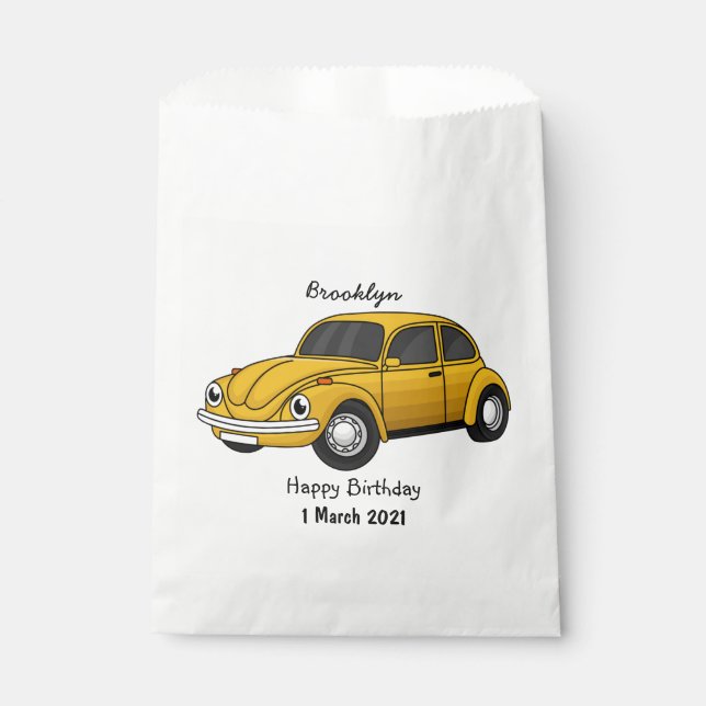Sachets En Papier Dessin animé de voiture classique (Devant)