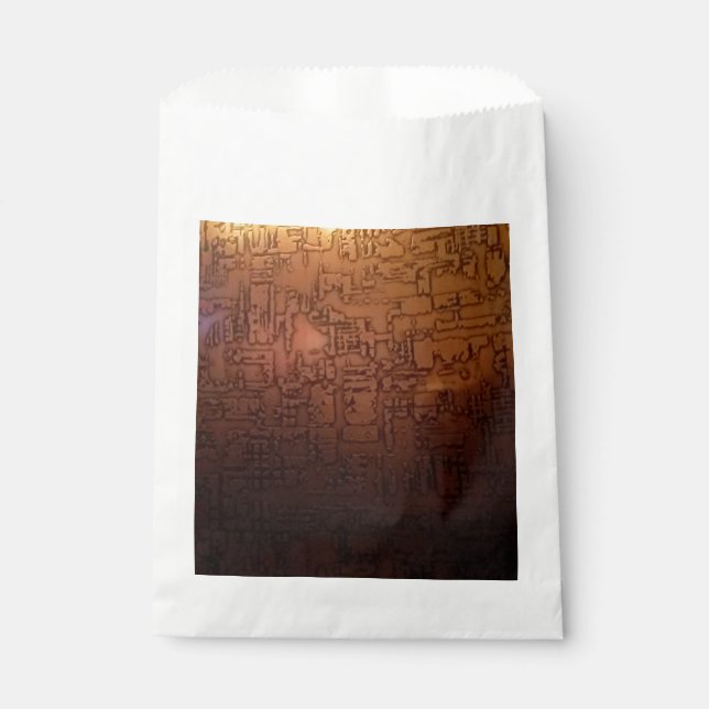Sachets En Papier dessin couleur bronze (Devant)