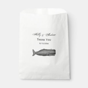 Sachets En Papier Dessin de baleine du XIXe siècle de style vintage