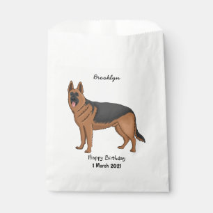 Sachets En Papier dessin de berger allemand