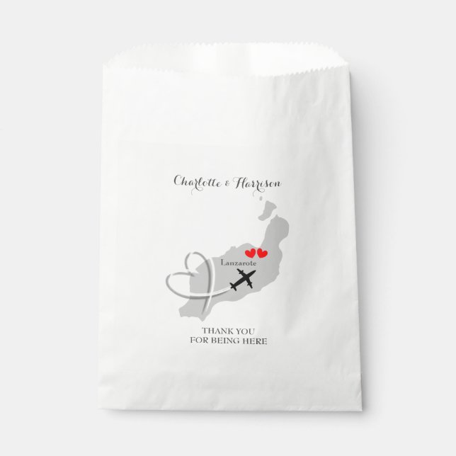 Sachets En Papier Destination tropicale Lanzarote Espagne Plage Mari (Devant)