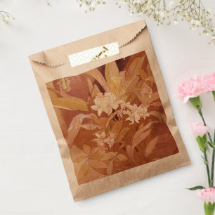Sachets En Papier Détail floral Art nouveau d'Alphonse Mucha