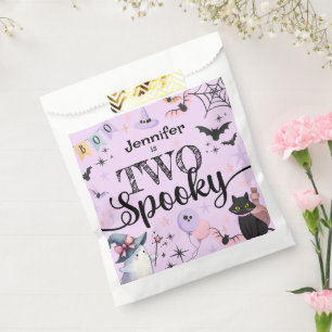 Sachets En Papier DEUX Éffrayant Fantôme pourpre Halloween 2e annive
