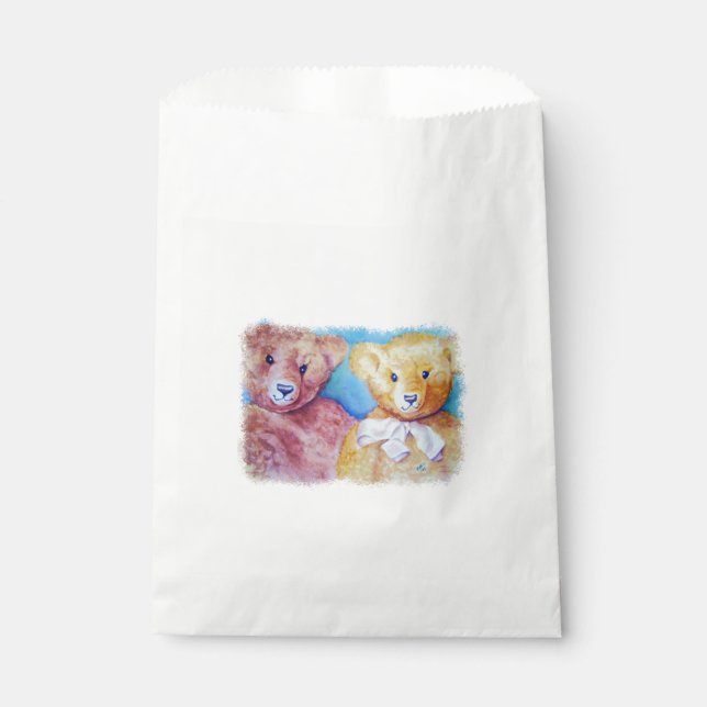 SACHETS EN PAPIER DEUX MERCIS NOUNOURS DOUX (Devant)