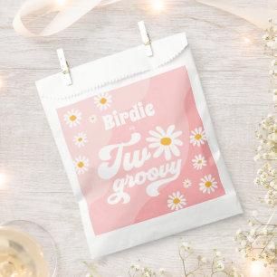 Sachets En Papier Deux Super 2ème anniversaire de fête Boho Retro