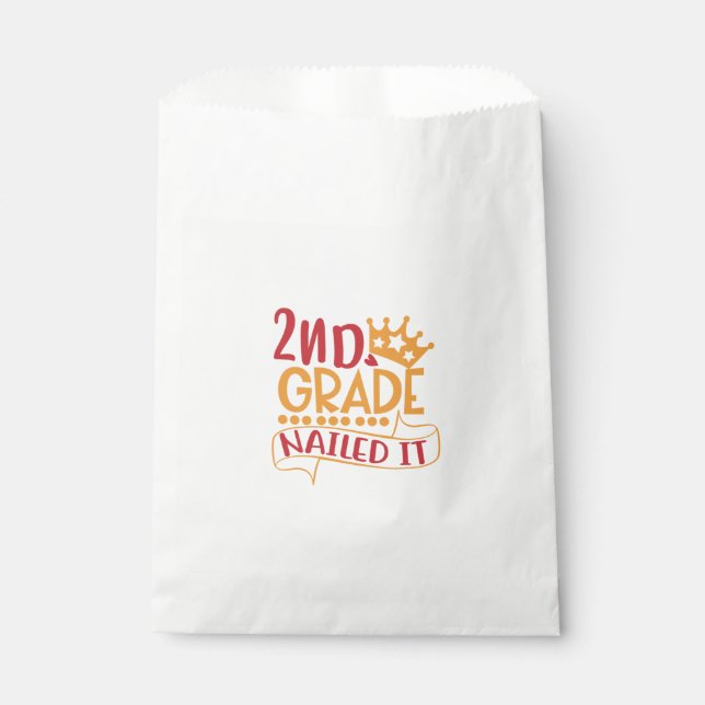 Sachets En Papier Deuxième année Réussi, 2e année Terminé  (Devant)