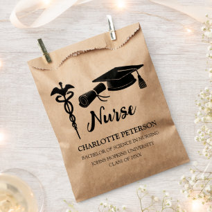 Sachets En Papier Diplôme en infirmière Goodie