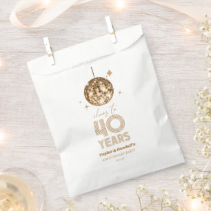Sachets En Papier Disco Soirée Mariage de 40 ans