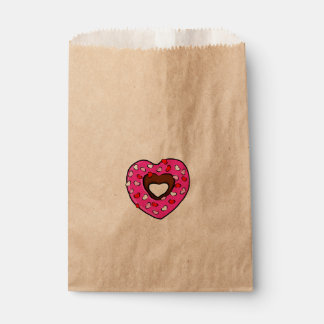 Sachets En Papier Donut Coeur Rose Amour Sprinkles Valentines Art de