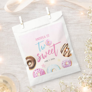 Sachets En Papier Donut Two Sweet Girl 2e anniversaire