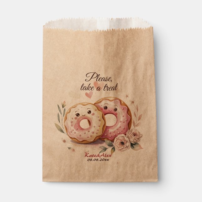Sachets En Papier Donut Wedding (Devant)