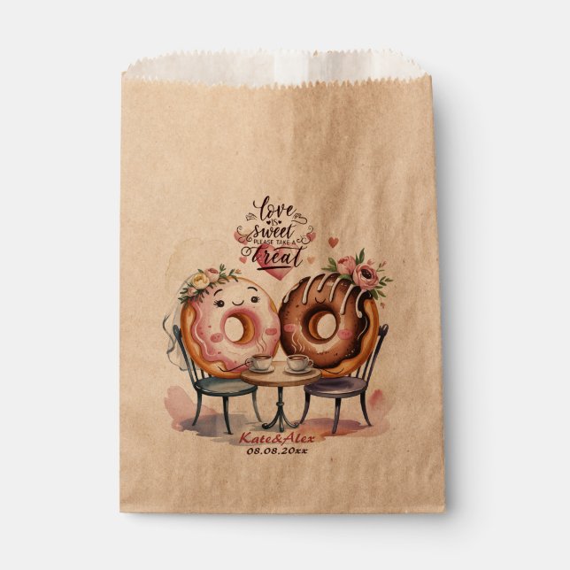 Sachets En Papier Donut Wedding (Devant)