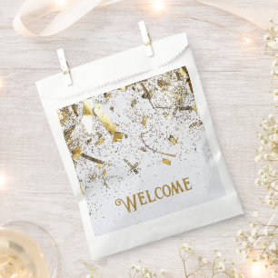 Sachets En Papier Double mixte adulte fête d'anniversaire   Blanc do