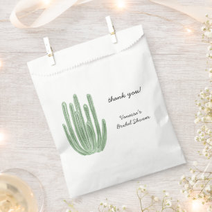 Sachets En Papier Douce Aquarelle Cactus Tuyau d'Orgue Shower de Mar