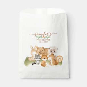 Sachets En Papier Douces Amis de la Forêt Baby Shower