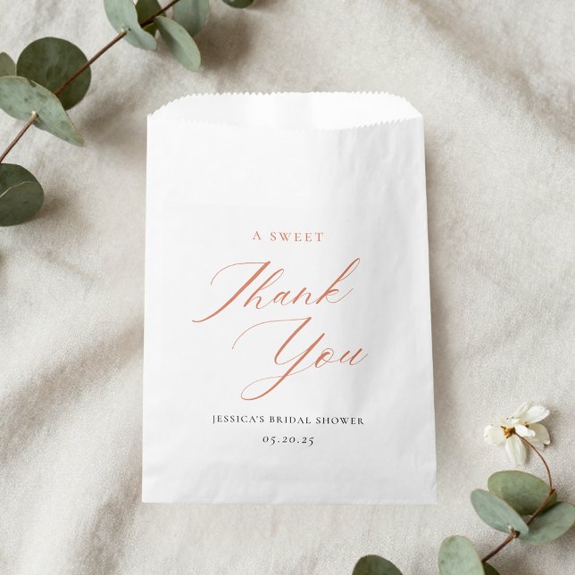 Sachets En Papier Douceurs de Baby Shower Élégant aux Agrumes et Fle (Créateur téléchargé)