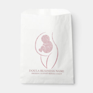 Sachets En Papier Doula & Bébé Élégant Or Rose