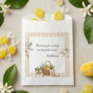 Sachets En Papier Doux Anniversaire Petit Citron Pique-Nique