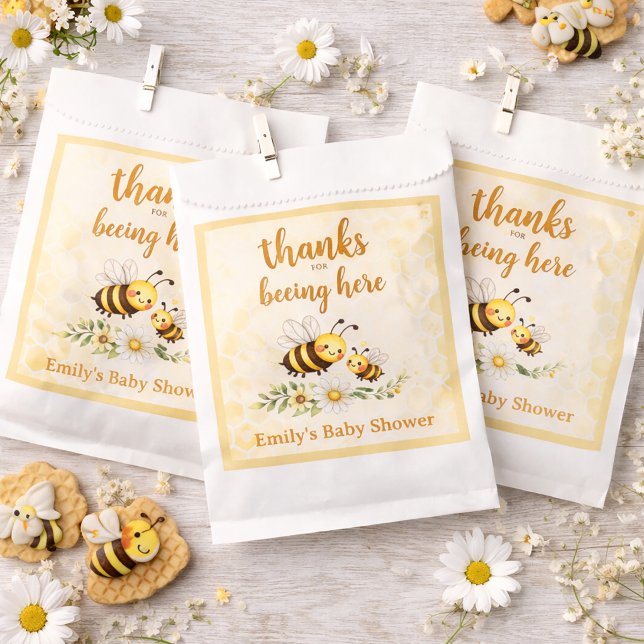 Sachets En Papier Doux comme une ruche Baby Shower (Créateur téléchargé)