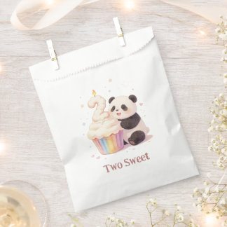 Sachets En Papier Doux Panda Pastel Bébé 2e Anniversaire
