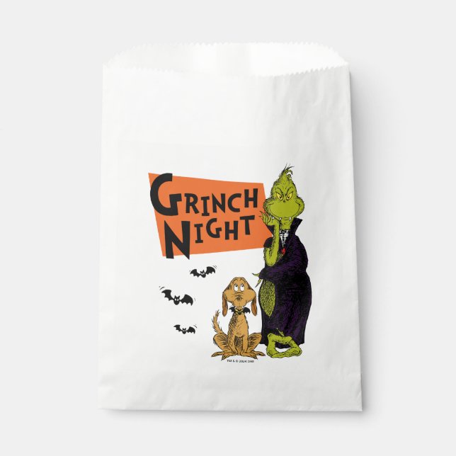 Sachets En Papier Dr Seuss | Hallowen Grinch Night Graphic (Devant)