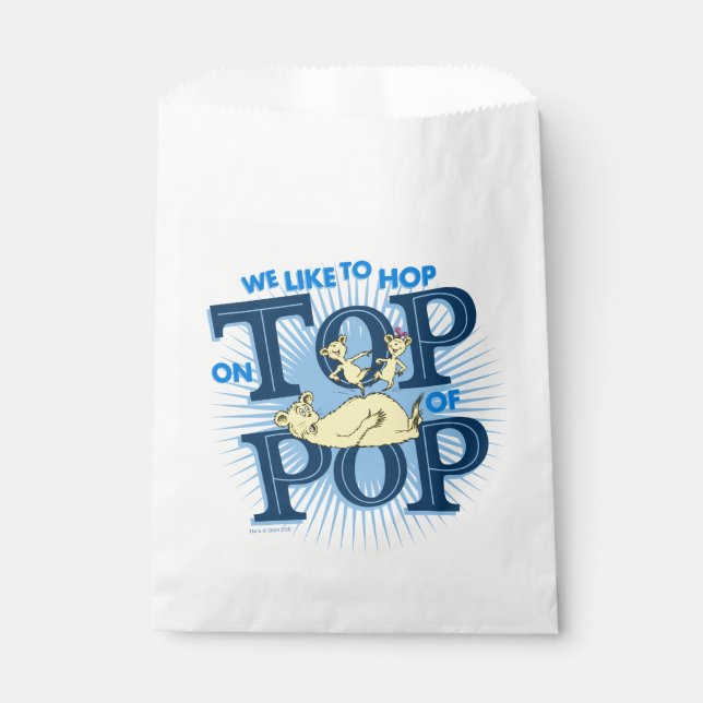 Sachets En Papier Dr. Seuss | Nous aimons sauter sur Pop (Devant)