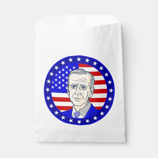 Sachets En Papier drapeau américain du président joe biden (Devant)