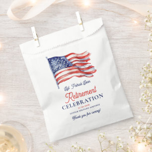 Sachets En Papier Drapeau américain moderne 4 juillet retraite de l'