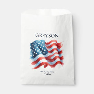 Sachets En Papier Drapeau américain personnalisé